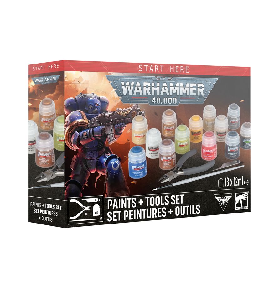 Warhammer 40,000: Paint + Tools set (Pre-Order)