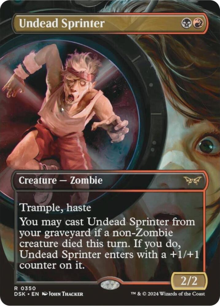 Undead Sprinter (Borderless) (350) [Duskmourn: House of Horror]