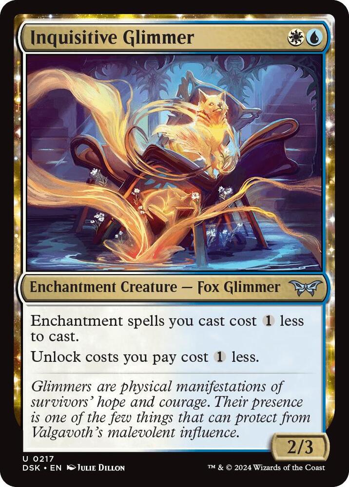 Inquisitive Glimmer (217) [Duskmourn: House of Horror]