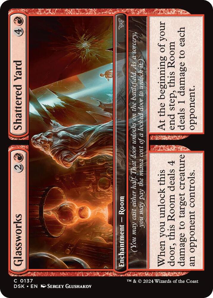 Glassworks // Shattered Yard (137) [Duskmourn: House of Horror]
