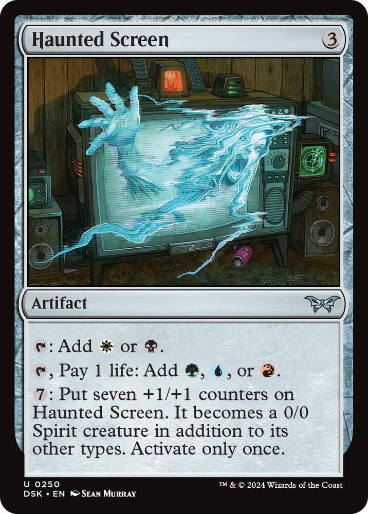 Haunted Screen (250) [Duskmourn: House of Horror]