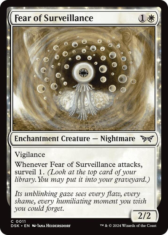 Fear of Surveillance (11) [Duskmourn: House of Horror]