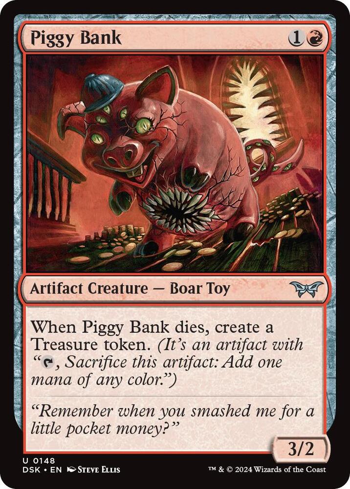 Piggy Bank (148) [Duskmourn: House of Horror]