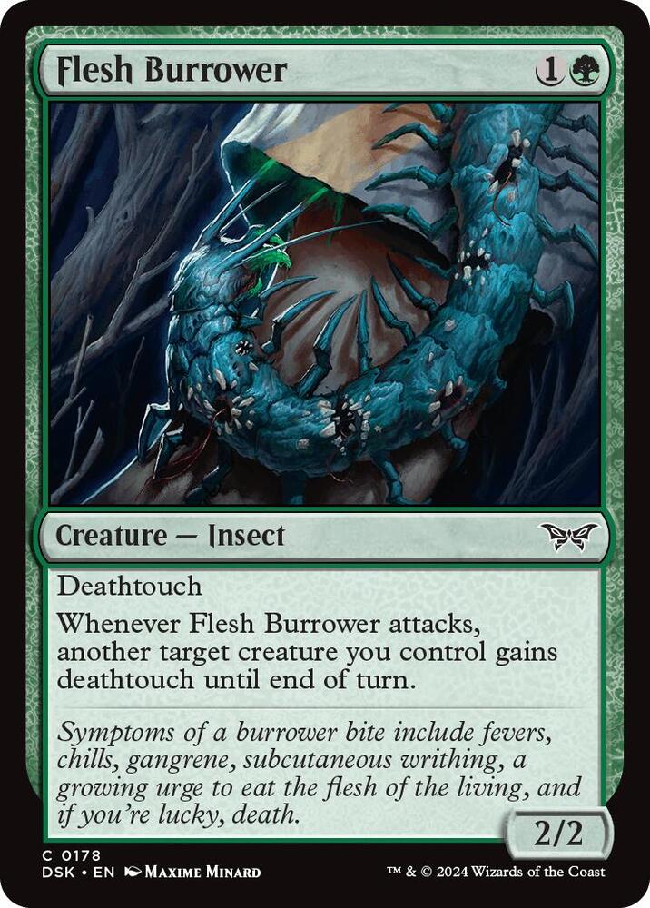 Flesh Burrower (178) [Duskmourn: House of Horror]