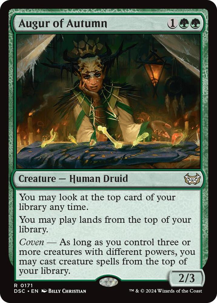 Augur of Autumn (171) [Duskmourn: House of Horror Commander]
