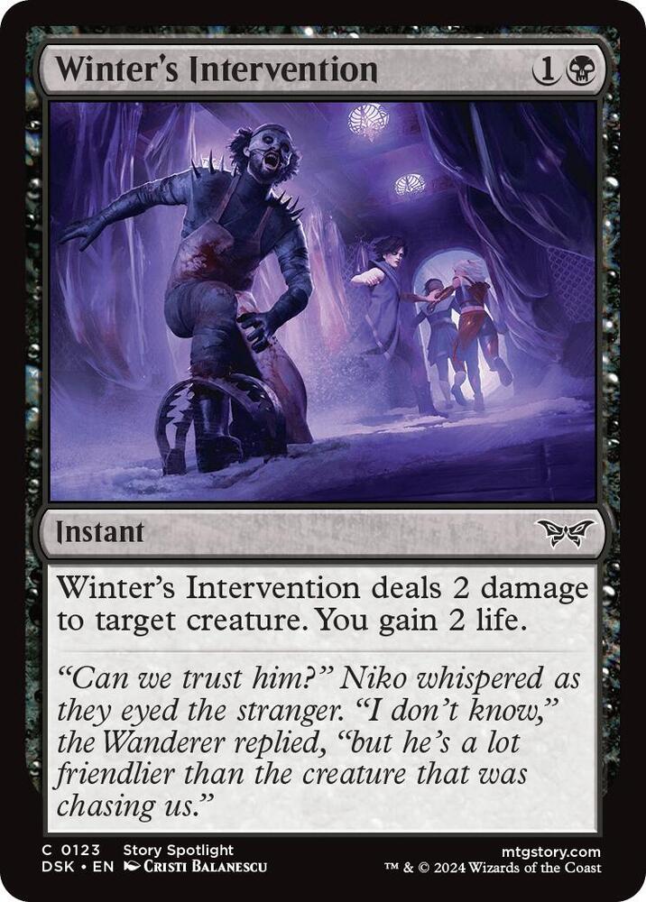 Winter's Intervention (123) [Duskmourn: House of Horror]
