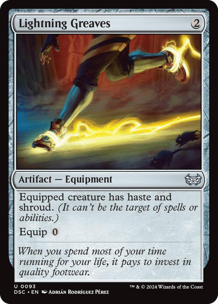 Lightning Greaves (93) [Duskmourn: House of Horror Commander]