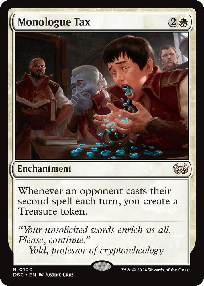 Monologue Tax (100) [Duskmourn: House of Horror Commander]