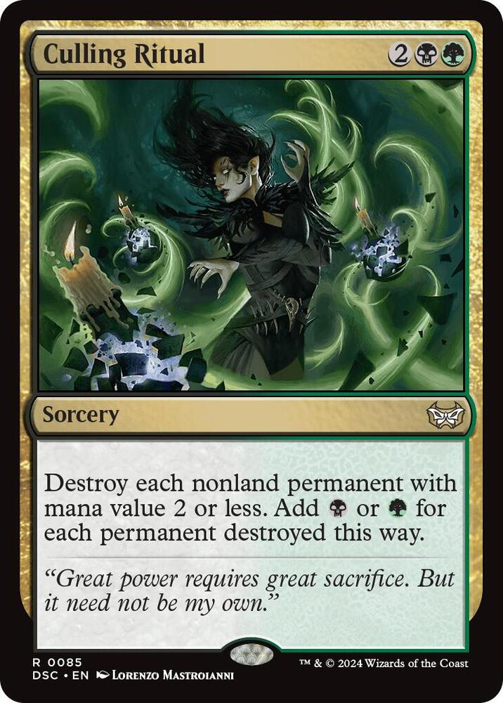 Culling Ritual (85) [Duskmourn: House of Horror Commander]