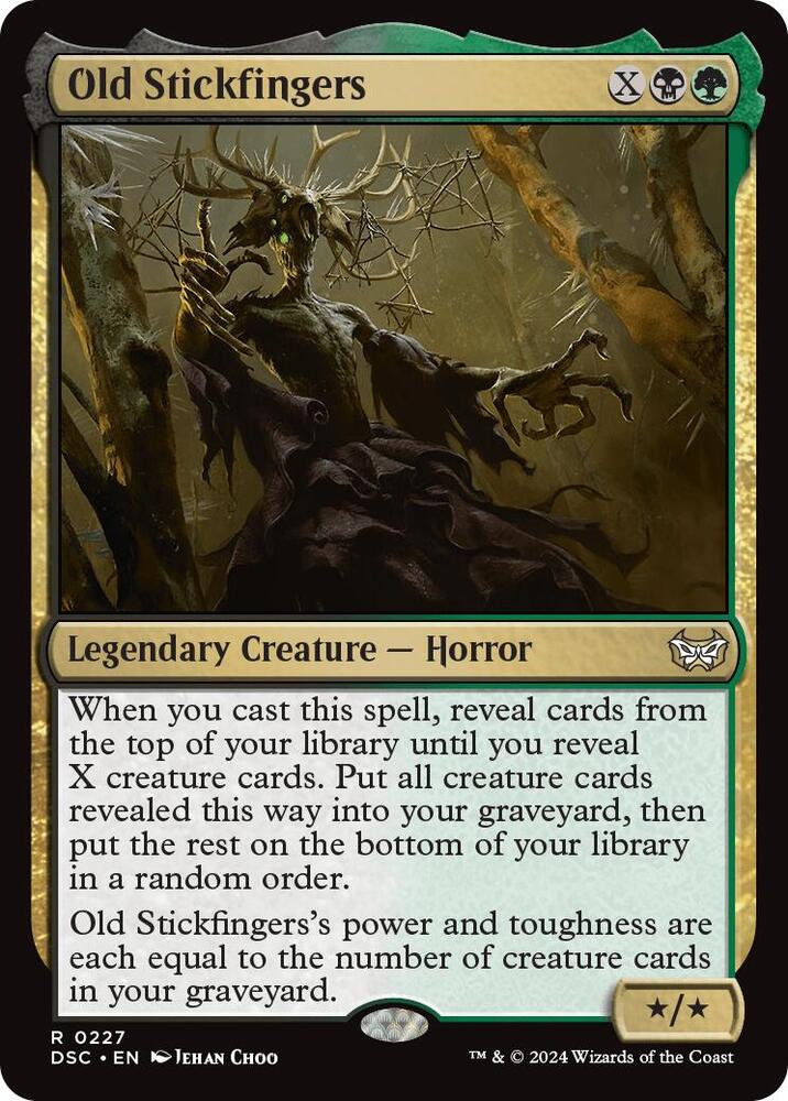 Old Stickfingers (227) [Duskmourn: House of Horror Commander]