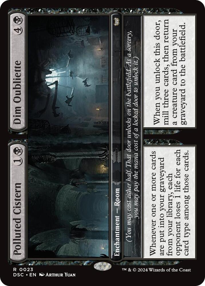 Polluted Cistern // Dim Oubliette (23) [Duskmourn: House of Horror Commander]