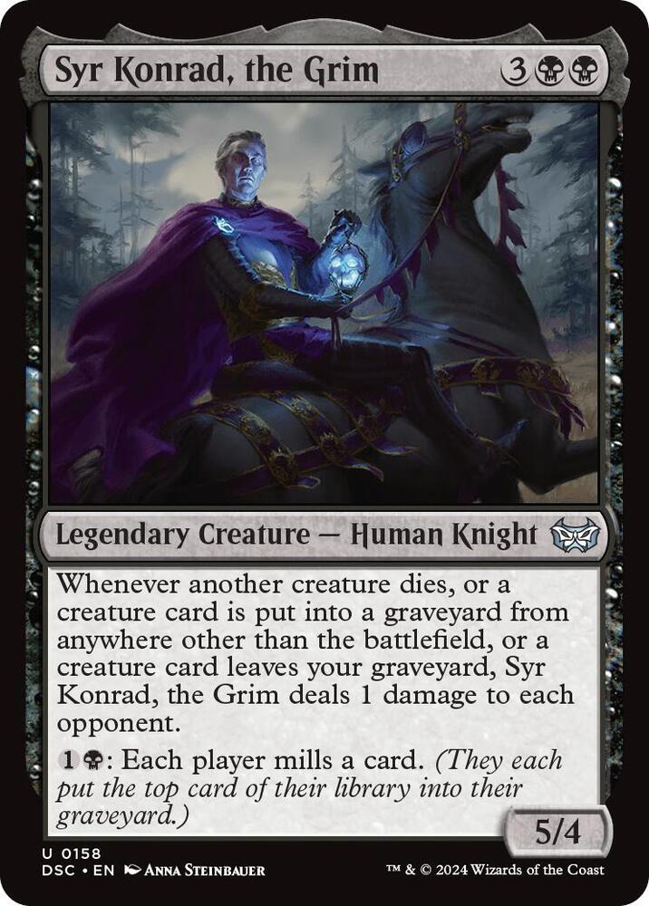 Syr Konrad, the Grim (158) [Duskmourn: House of Horror Commander]