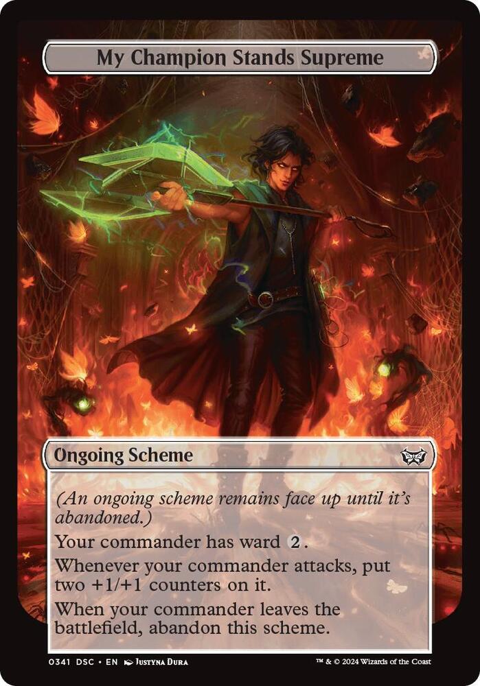 My Champion Stands Supreme (Full Art) (341) [Archenemy: Duskmourn]