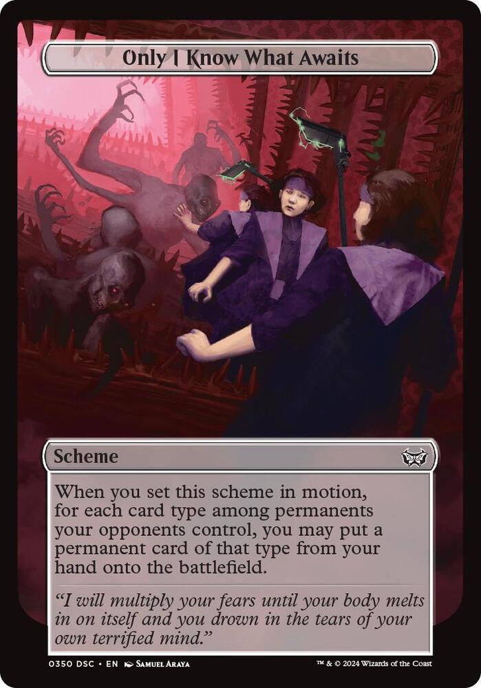 Only I Know What Awaits (Full Art) (350) [Archenemy: Duskmourn]