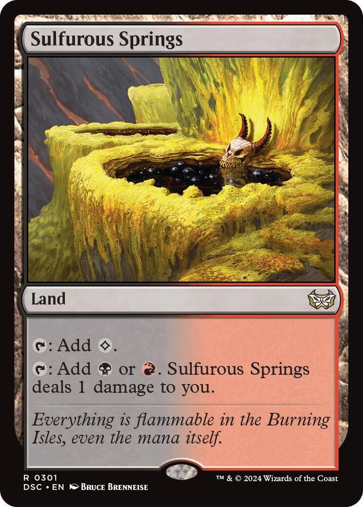 Sulfurous Springs (301) [Duskmourn: House of Horror Commander]