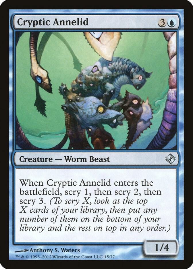 Cryptic Annelid (15) [Duel Decks: Venser vs. Koth]