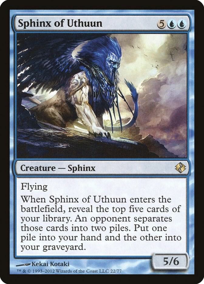 Sphinx of Uthuun (22) [Duel Decks: Venser vs. Koth]