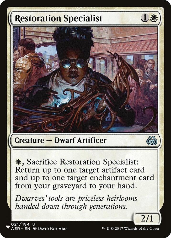 Restoration Specialist (021/184) [The List]