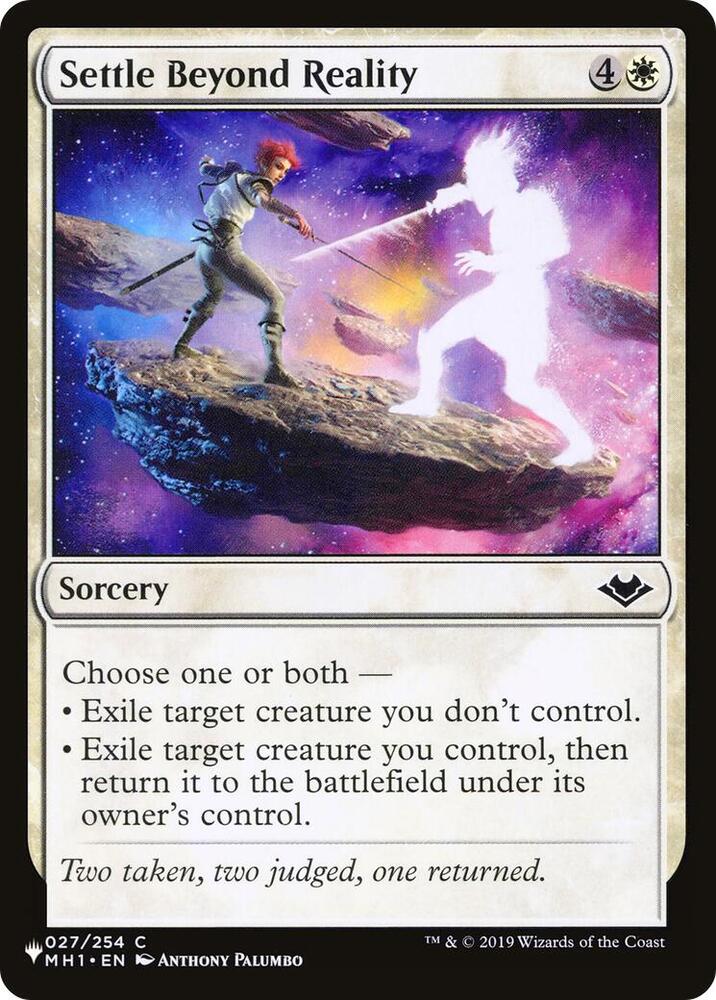 Settle Beyond Reality (027/254) [The List]