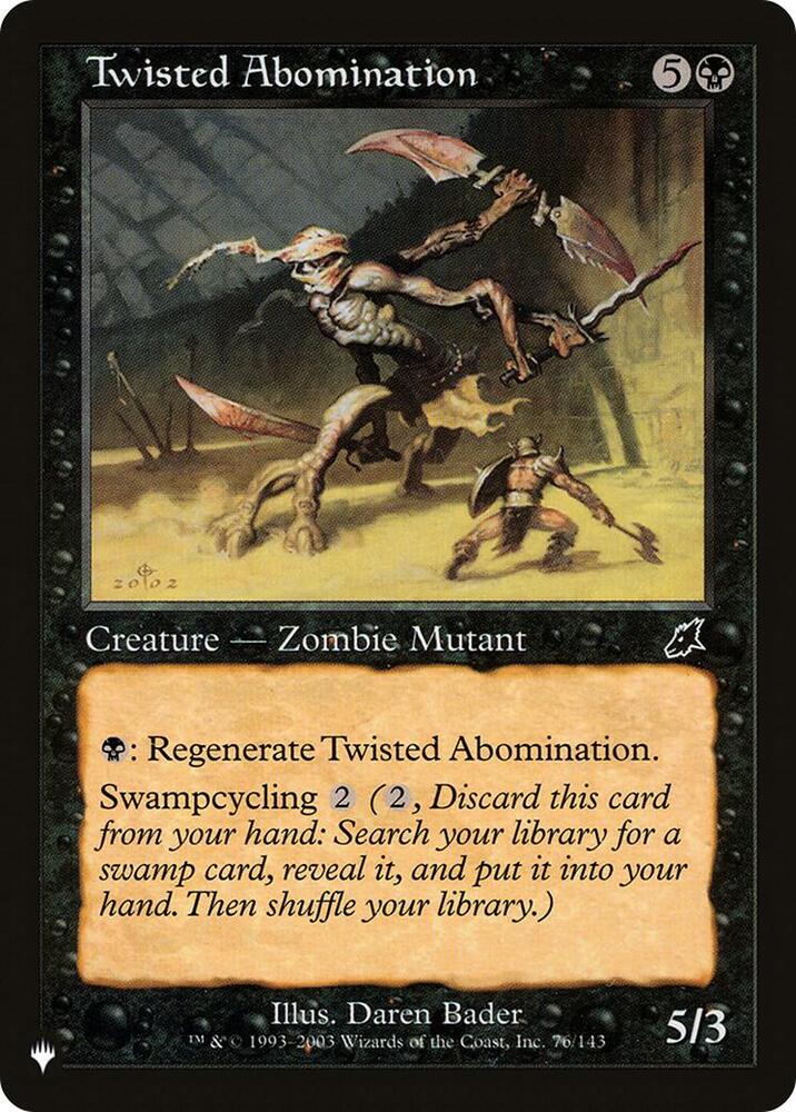 Twisted Abomination (76/143) [The List]