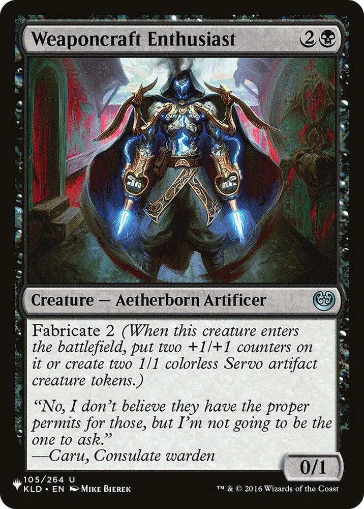 Weaponcraft Enthusiast (105/264) [The List]