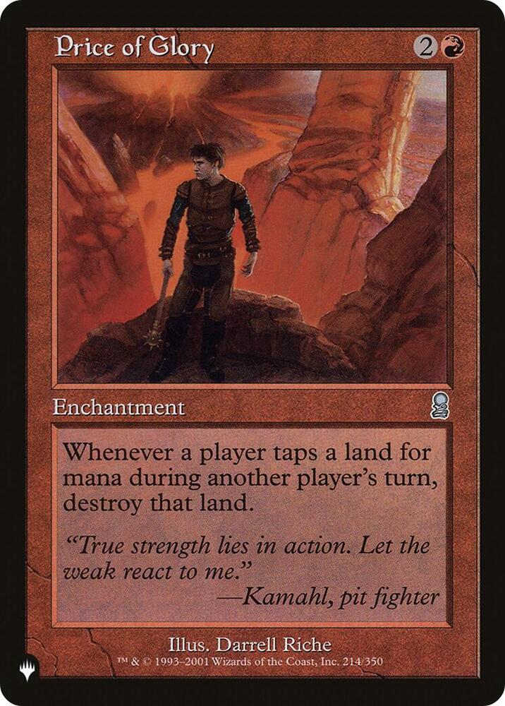 Price of Glory (214/350) [The List]