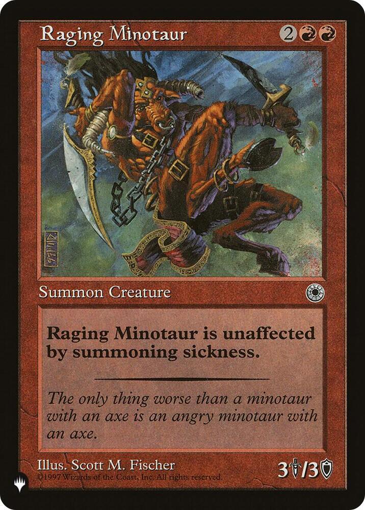 Raging Minotaur (POR-146) [The List]