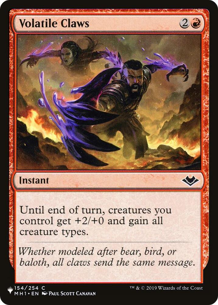 Volatile Claws (154/254) [The List]