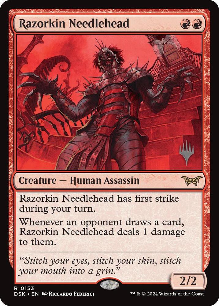 Razorkin Needlehead (153) [Duskmourn: House of Horror Promos]