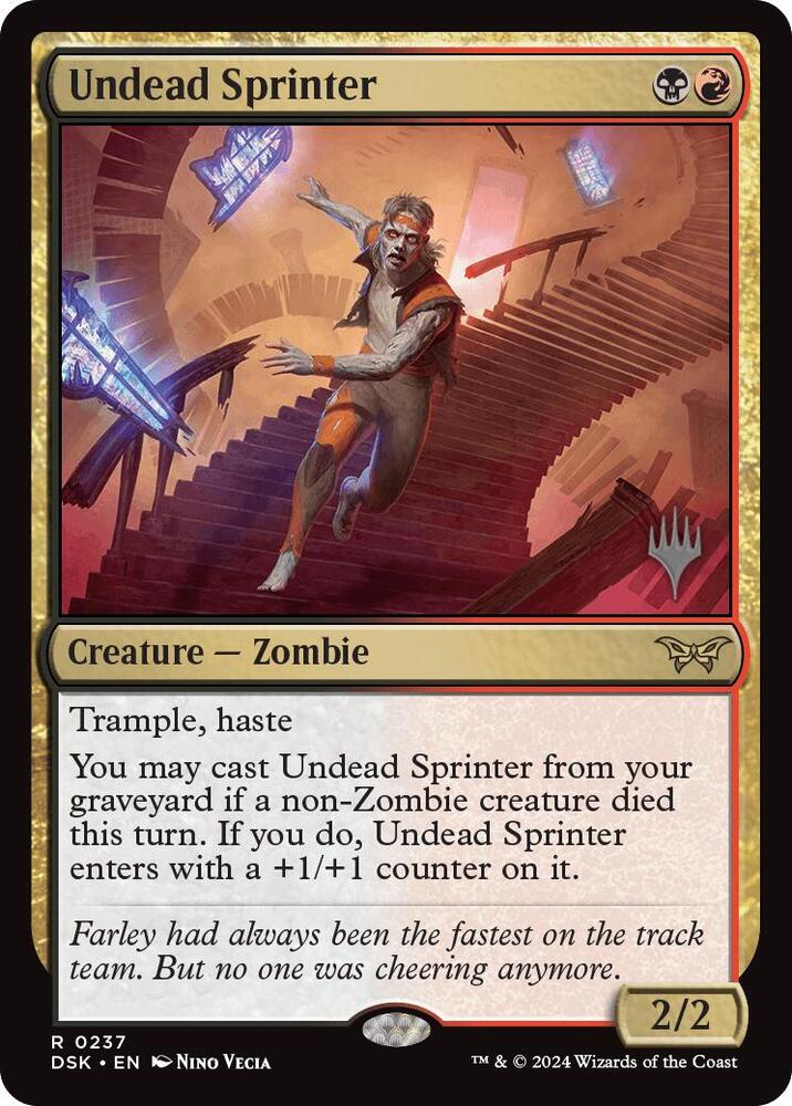 Undead Sprinter (237) [Duskmourn: House of Horror Promos]