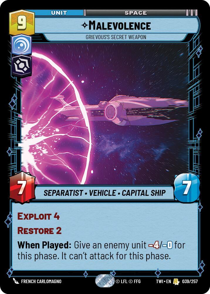 Malevolence - Grievous’s Secret Weapon (039/257) [Twilight of the Republic]