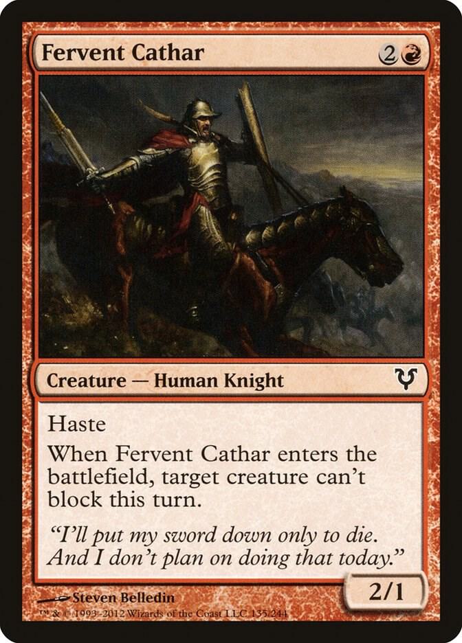Fervent Cathar (135) [Avacyn Restored]