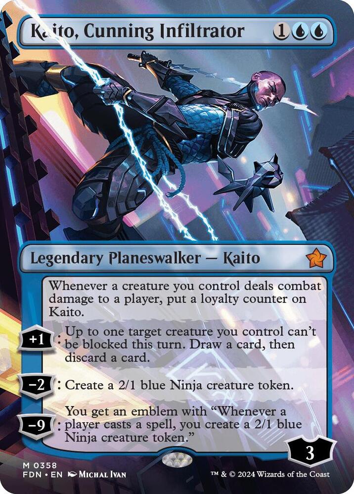 Kaito, Cunning Infiltrator (Borderless) (358) [Foundations]
