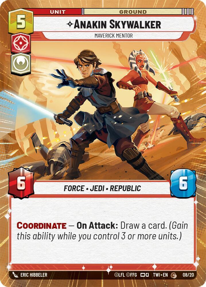 Anakin Skywalker - Maverick Mentor (Hyperspace) (08/20) [Twilight of the Republic Weekly Play Promos]