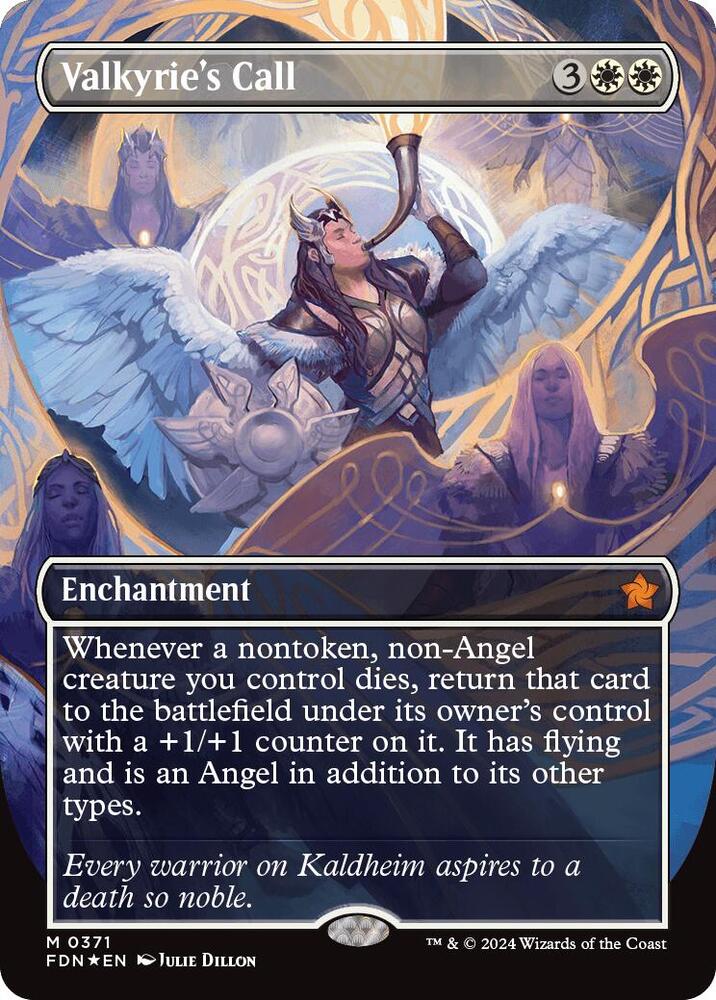 Valkyrie's Call (Borderless) (Mana Foil) (371) [Foundations]