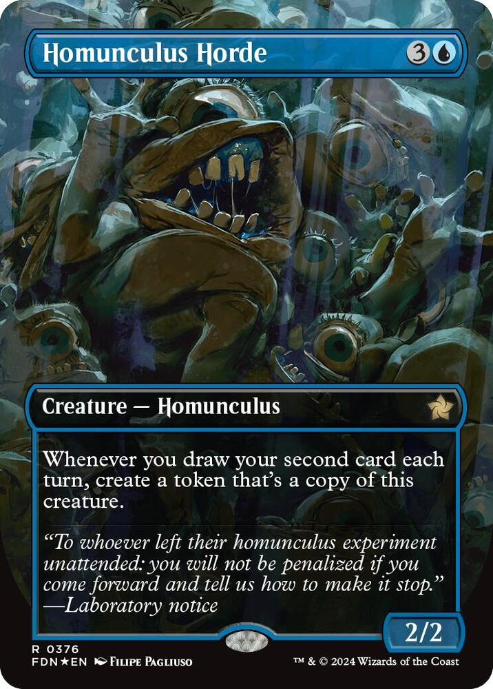 Homunculus Horde (Borderless) (Mana Foil) (376) [Foundations]