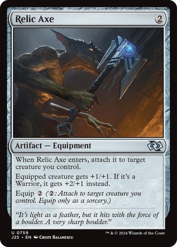 Relic Axe (759) [Foundations Jumpstart]
