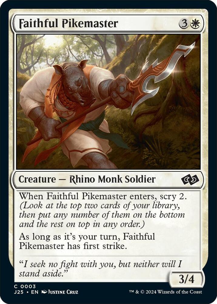 Faithful Pikemaster (3) [Foundations Jumpstart]