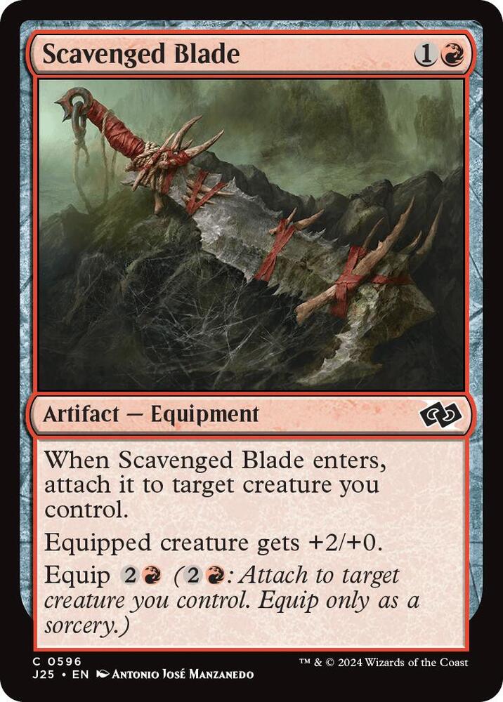 Scavenged Blade (596) [Foundations Jumpstart]