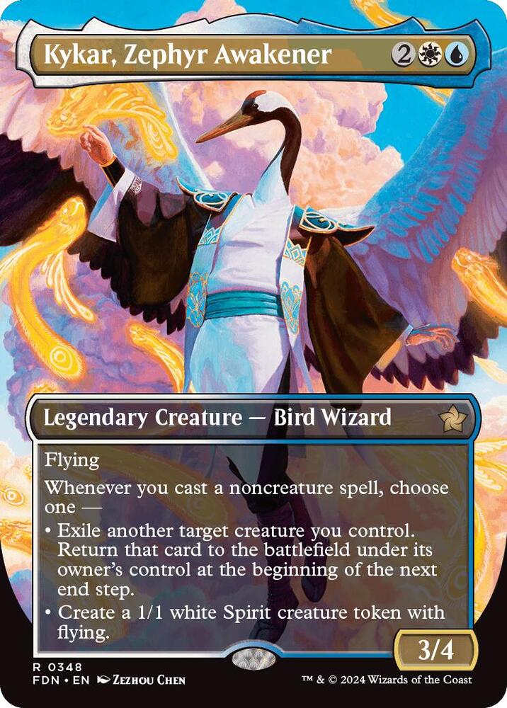 Kykar, Zephyr Awakener (Borderless) (348) [Foundations]