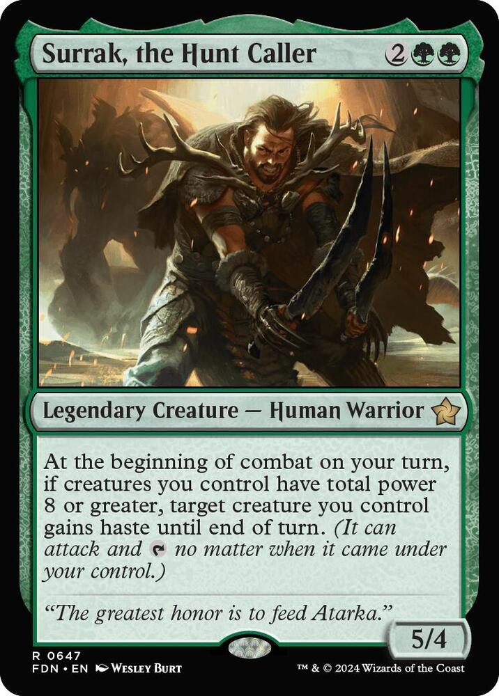 Surrak, the Hunt Caller (647) [Foundations]