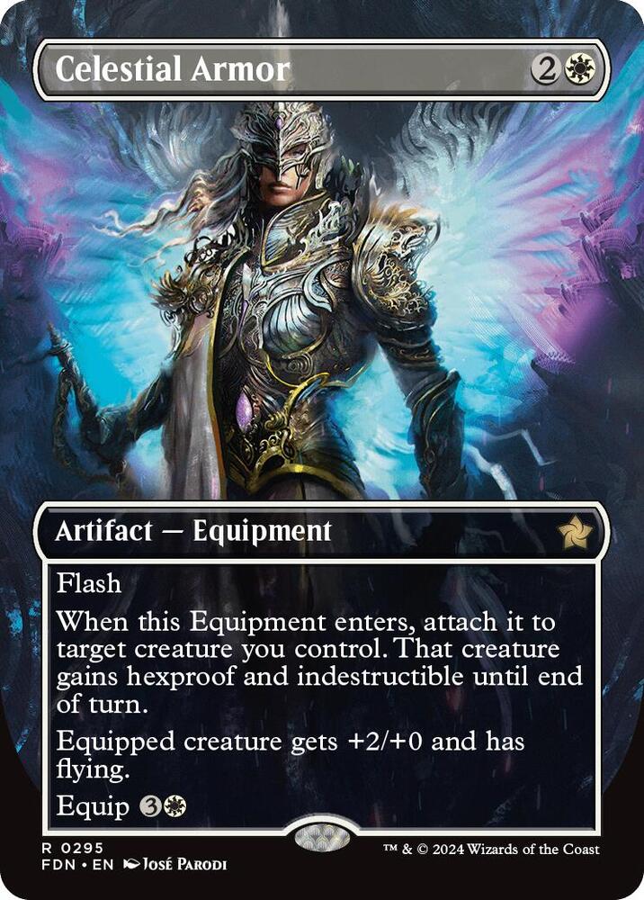Celestial Armor (Borderless) (295) [Foundations]