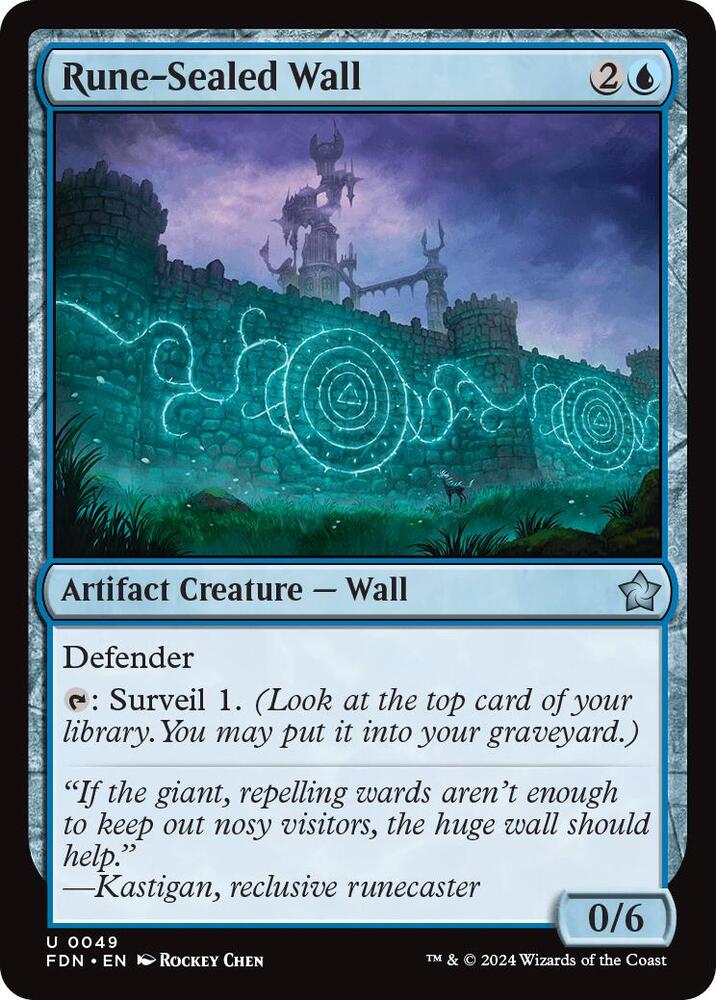 Rune-Sealed Wall (49) [Foundations]