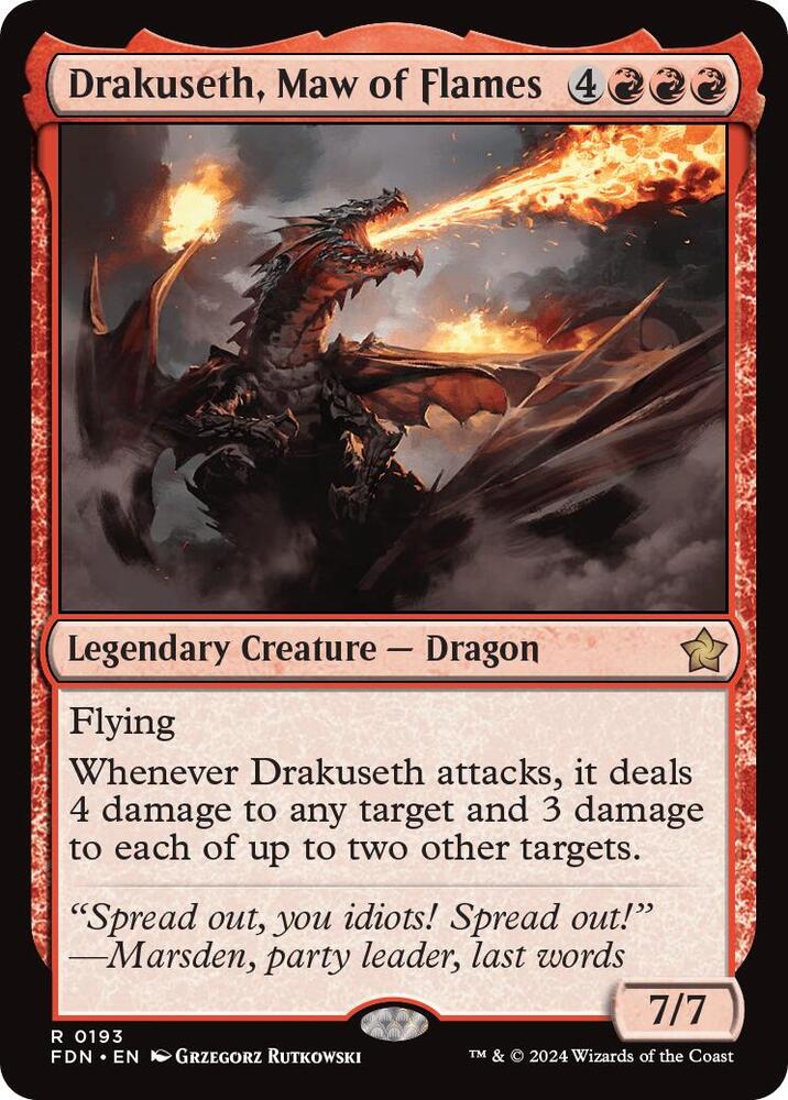 Drakuseth, Maw of Flames (193) [Foundations]