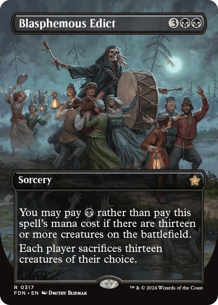 Blasphemous Edict (Borderless) (317) [Foundations]