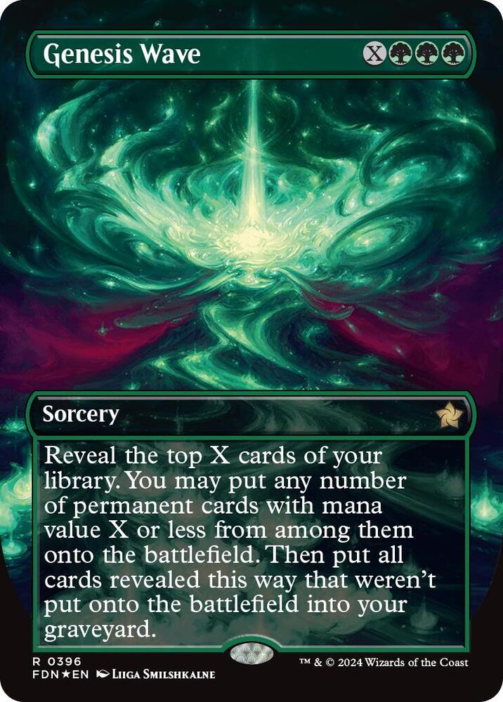 Genesis Wave (Borderless) (Mana Foil) (396) [Foundations]