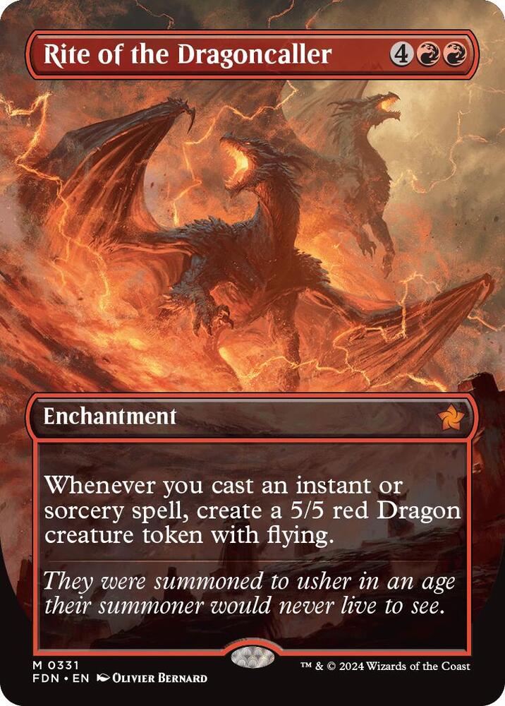 Rite of the Dragoncaller (Borderless) (331) [Foundations]