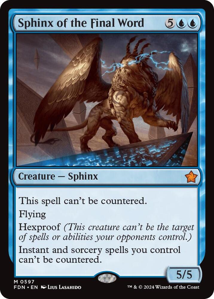 Sphinx of the Final Word (597) [Foundations]