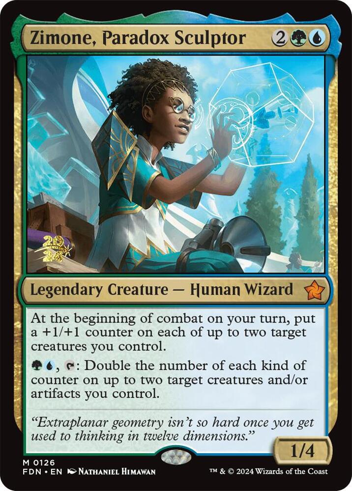Zimone, Paradox Sculptor (126) [Prerelease Cards]
