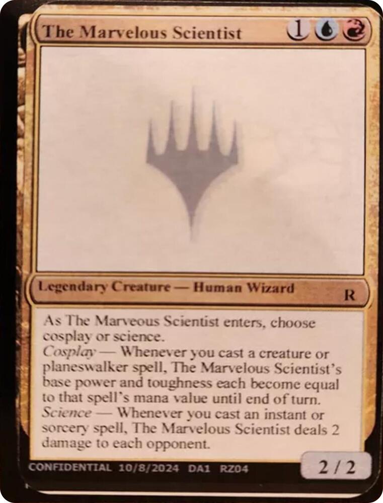 The Marvelous Scientist [Un-Known Event Playtest Cards]